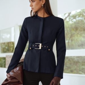 Tailored Belted Blazer