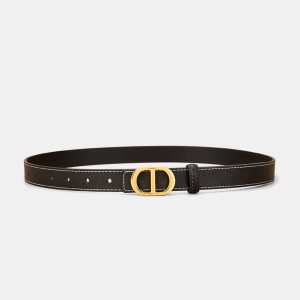 Metal Buckle Leather Thin Belt