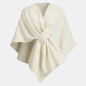 Knot-Front Wrap Cloak