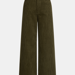 Cotton Corduroy Wide-Leg Pants