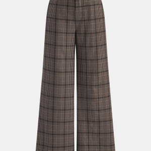 Plaid Wide-Leg Pants