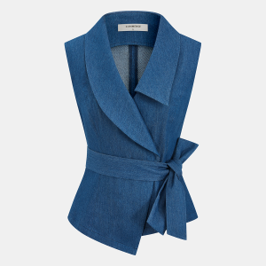 Wrap Tie-Waist Vest