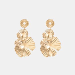 Petal-Inspired Layered Earrings