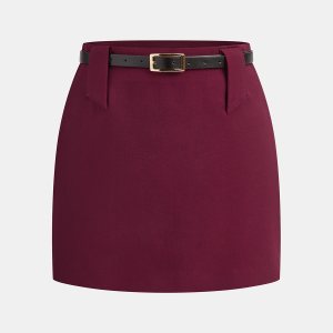 Belted Mini Skirt