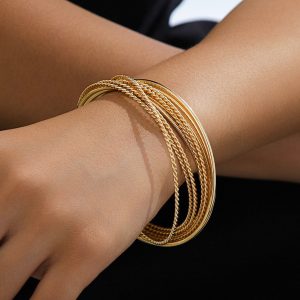 Multi-Strand Twisted Cuff Bracelet