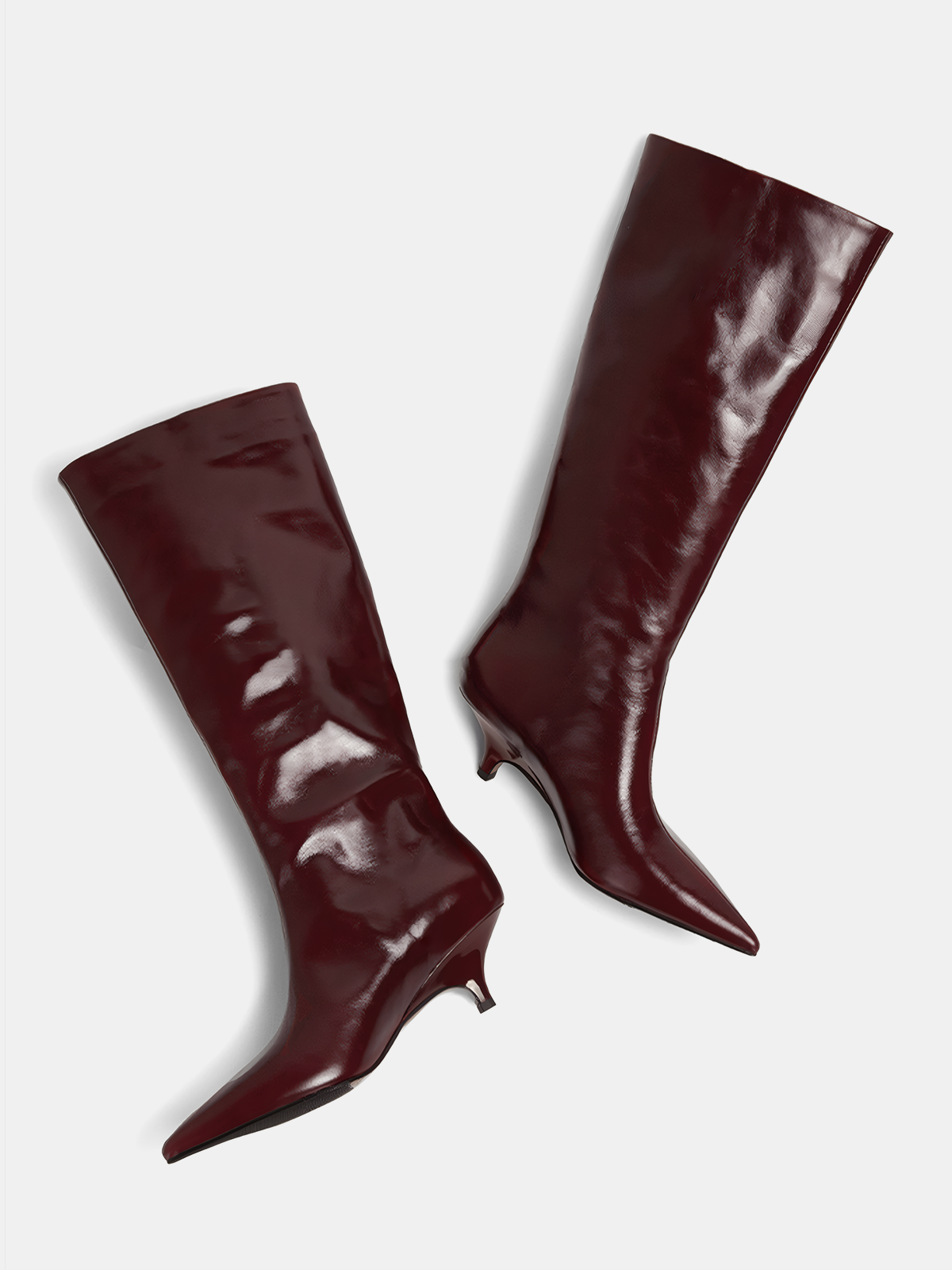 Pointed Toe Knee-High Boots - Image 2