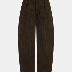 Corduroy Curved-Leg Pants