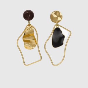 Irregular Stud Drop Earrings