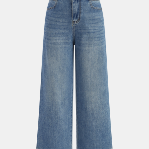 High-Waisted Wide-Leg Jeans