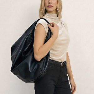 Large-Capacity Slouchy Hobo Bag