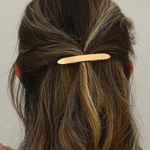 Minimalist Oval Bar Hair Clip