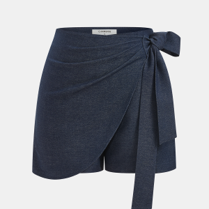 Tie Waist Wrap Skort