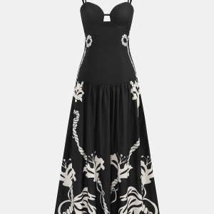 Printed Cami Maxi Dress
