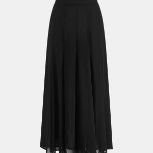 Textured Chiffon Maxi Skirt