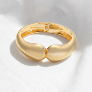 Sculptural Hinged Cuff Bracelet