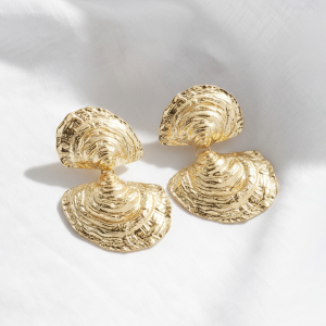 Oyster Shell Drop Earrings