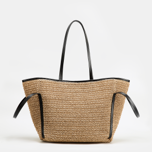 Large Straw Woven Tote Bag
