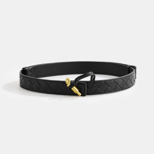 Knot Buckle Quilted Belt