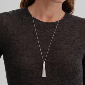 Tassel Pendant Long Chain Necklace