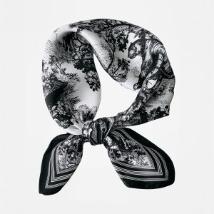 Jungle Animal Print Silk Scarf