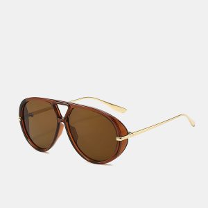 Metal Arm Aviator Sunglasses