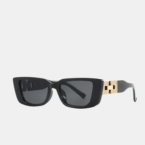 Metal Decor Cat-Eye Sunglasses