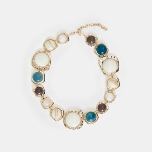 Multi Stone Statement Necklace