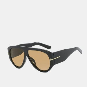 Trendy Oversized Shield Sunglasses
