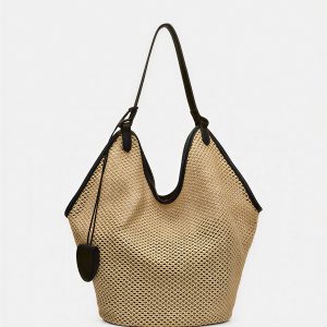 Straw Woven Large Capacity Hobo Tote Bag