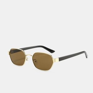 Vintage Rectangular Metal Sunglasses