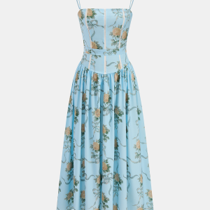 Floral Print Cami Midi Dress