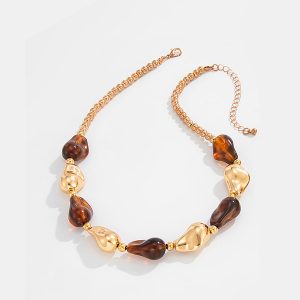 Chunky Irregular Beaded Necklace