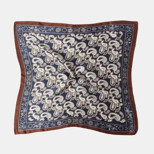 100% Silk Paisley Square Scarf