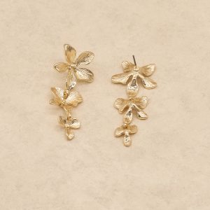 Cascading Flower Dangle Earrings