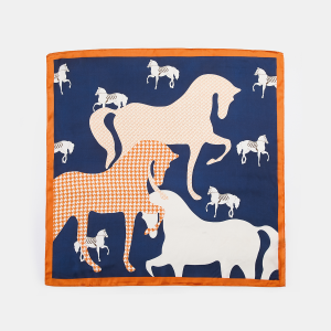 Horse Print Square Scarf